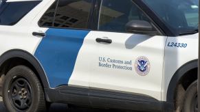 A US Customs and Border Protection vehicle like that used by ICE, which just had an agent get busted for a DUI.