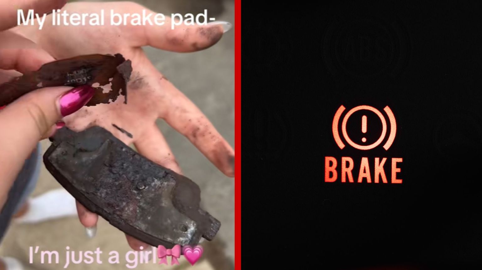 'Driving With Nothing But a Prayer' — Woman Shows Off Insane Brake Pad ...