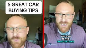 A TikToker shares car-buying tips