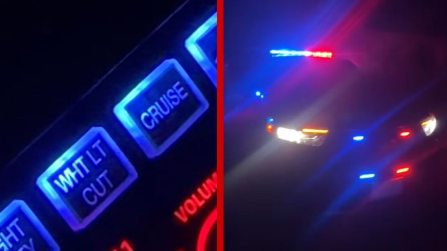 A police officer explains his cruiser lights on TikTok