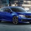 The 2021 Honda Civic in a parking lot