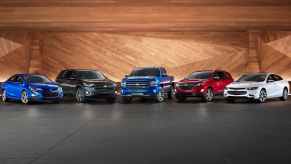 2024 Chevy models in a line