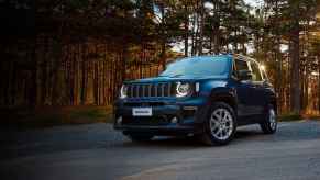 The 2024 Jeep Renegade on the road