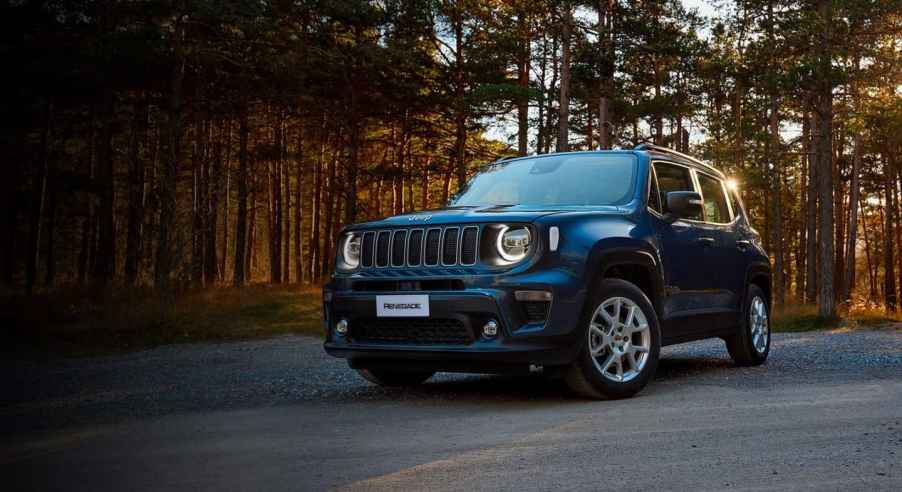 The 2024 Jeep Renegade on the road
