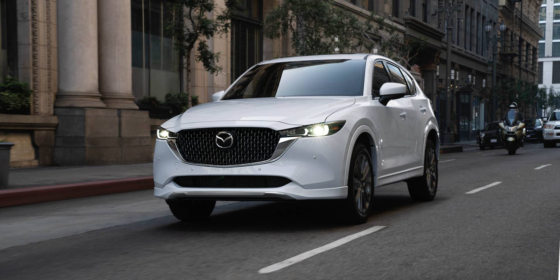 The 2025 Mazda CX-5 on the road