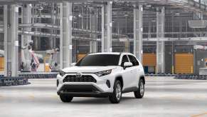 The 2025 Toyota RAV4 at a factory