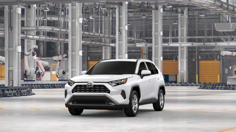 The 2025 Toyota RAV4 at a factory