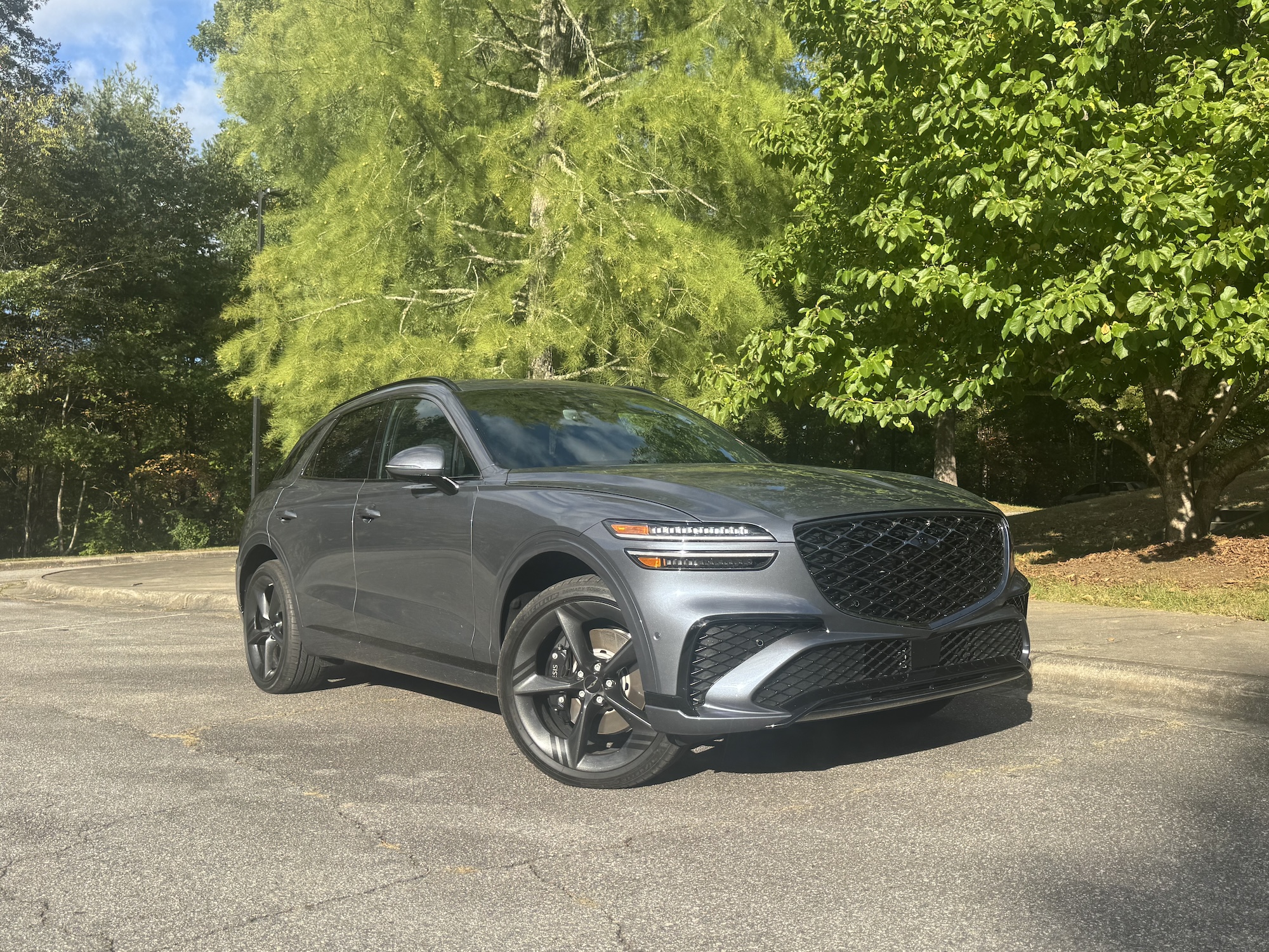 The 2026 Genesis GV70 in a parking lot 