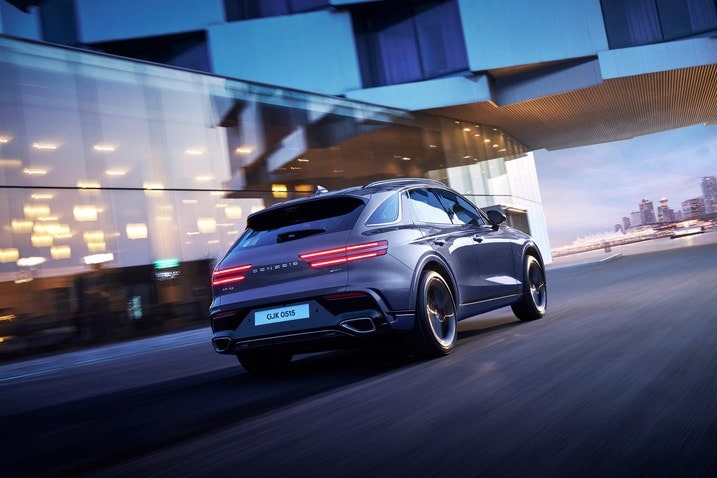 The rear end of the 2026 Genesis GV70