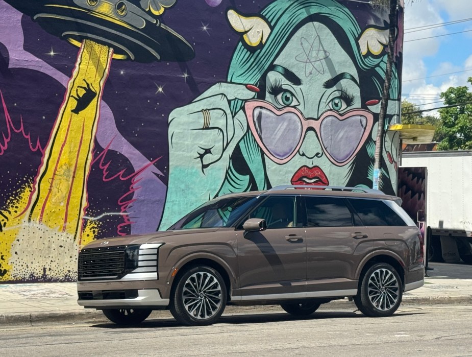 The 2026 Hyundai Palisade in the city