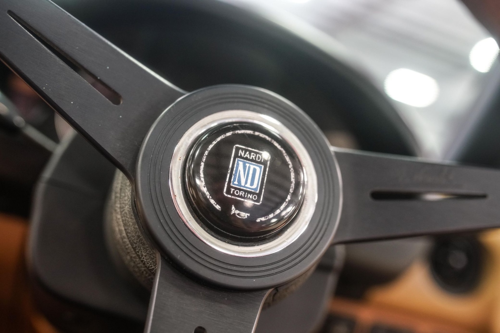 Italian steering wheel in a Japanese roadster