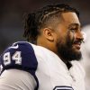 Dallas Cowboy's #94, Marshawn Kneeland, at an NFL game