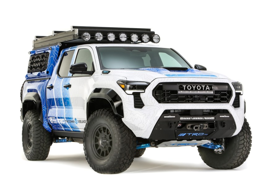 The Tacoma H2 Overlander Concept on display