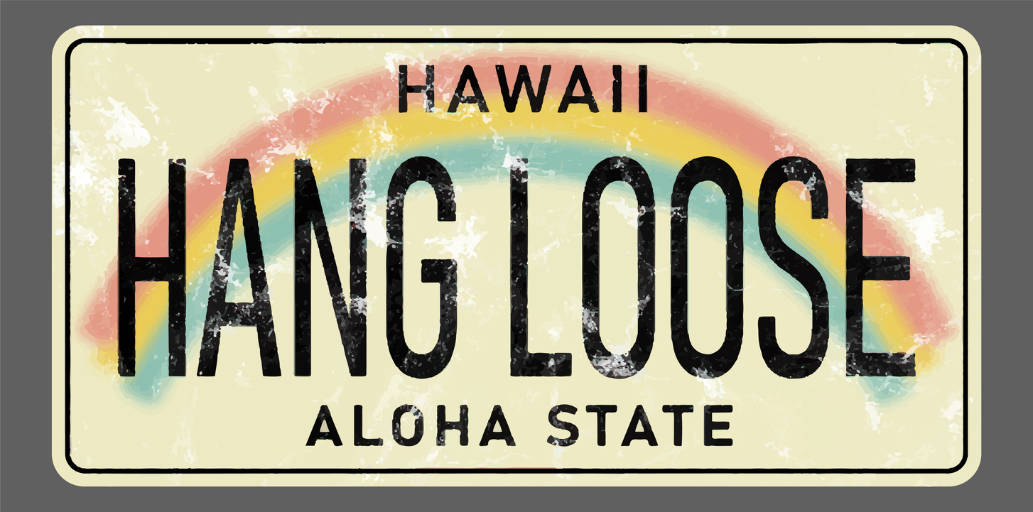 A vanity license plate