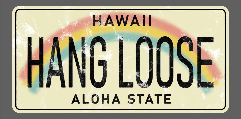 A vanity license plate