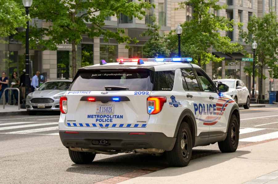 A Washington, D.C. police patrol SUV
