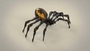 A depiction of a robot spider