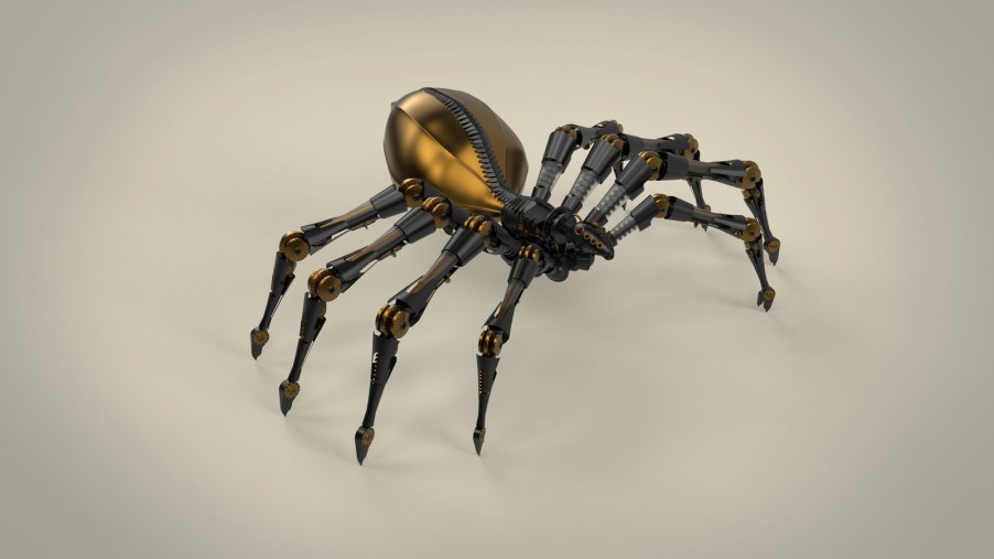 A depiction of a robot spider