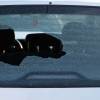 Shotgun damage to car glass