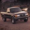 The 1995 Ford Ranger on a gravel road