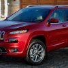 The 2017 Jeep Cherokee in a city