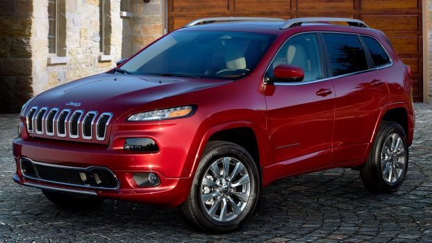 The 2017 Jeep Cherokee in a city