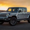 The 2020 Jeep Gladiator at dusk