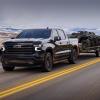 The 2025 Chevy Silverado on the road