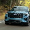 The 2025 Ford Explorer on the road