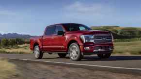 The 2025 Ford F-150 on the road