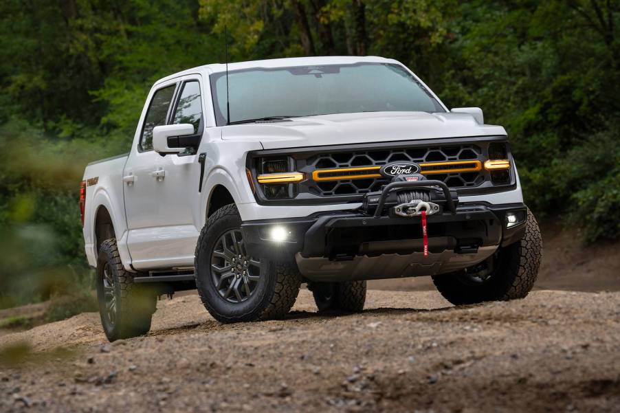 The 2025 Ford F-150 in the mud