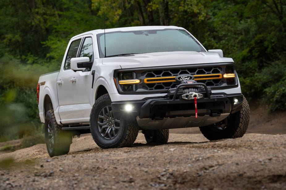 The 2025 Ford F-150 in the mud