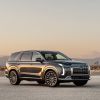 The 2025 Hyundai Palisade at dusk