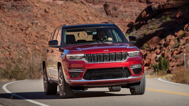 The 2025 Jeep Grand Cherokee on the road