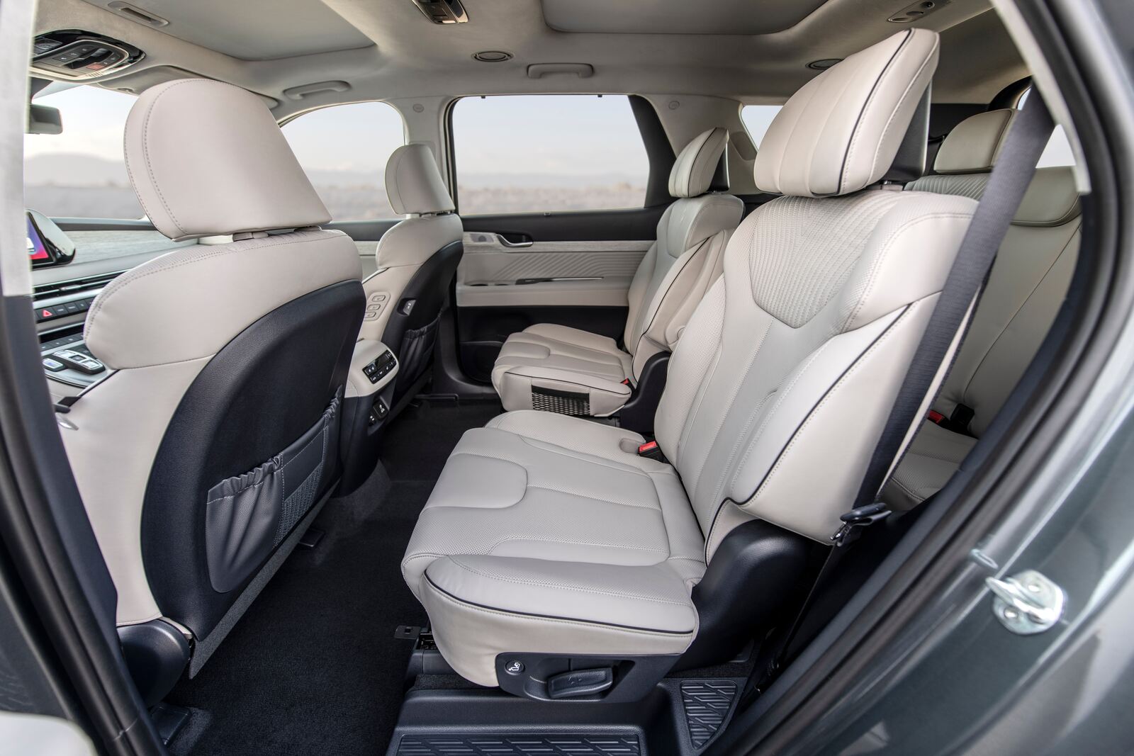 Rear interior view of a 2025 Hyundai Palisade