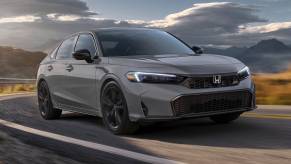 The 2026 Honda Civic on the road