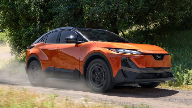 The 2026 Subaru Uncharted on a gravel road