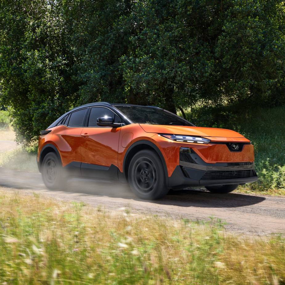 The 2026 Subaru Uncharted on a gravel road