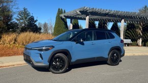 The 2026 Toyota Corolla Cross Hybrid on pavement