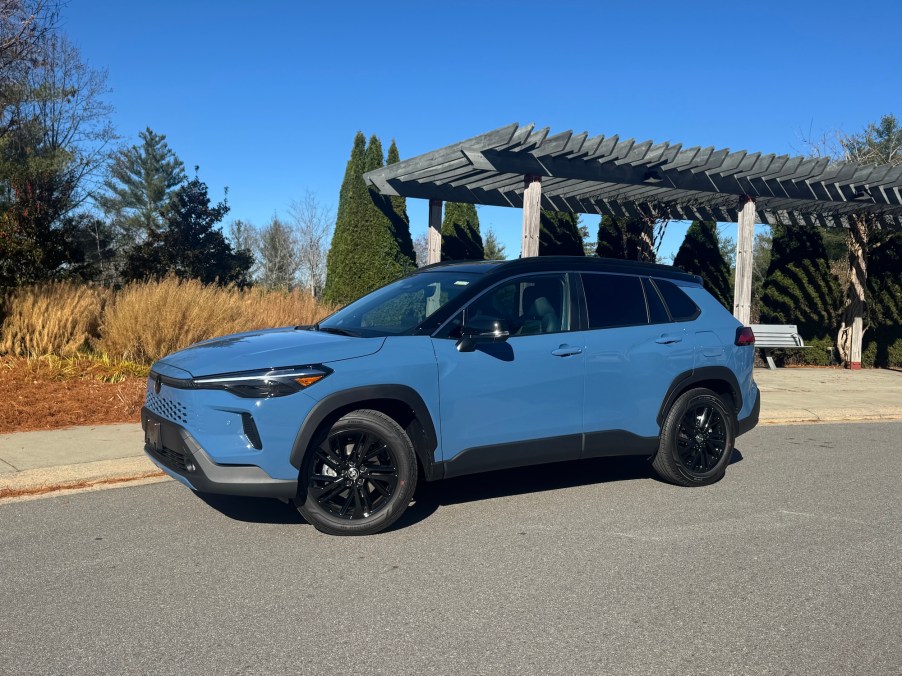 The 2026 Toyota Corolla Cross Hybrid on pavement