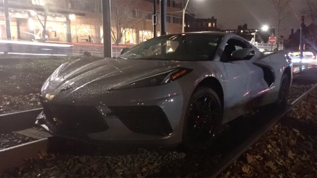 Unlicensed Driver Halts Train Service in Boston After Getting Uninsured, Unregistered Corvette Stuck on Tracks