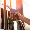 Person holding a gas pump