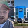 Man shares new honda changes (l) Honda dealership and cars (r)