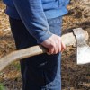 A man holding an axe