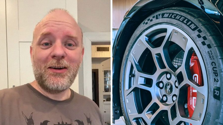 Man shares tire struggles (l) Michelin tire (r)