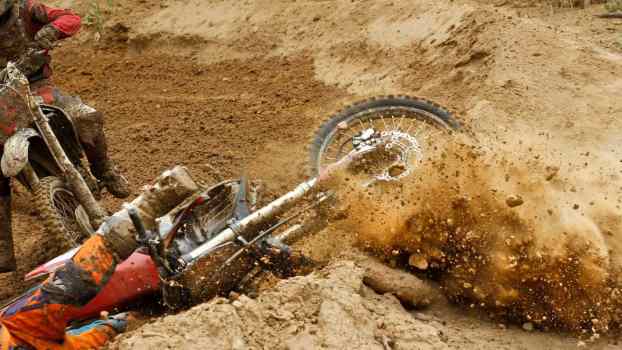 Motorcross rider paralyzed in crash uses powered Ironman exoskeleton to walk again.