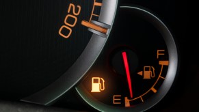 The Moylan Arrow by a fuel gauge