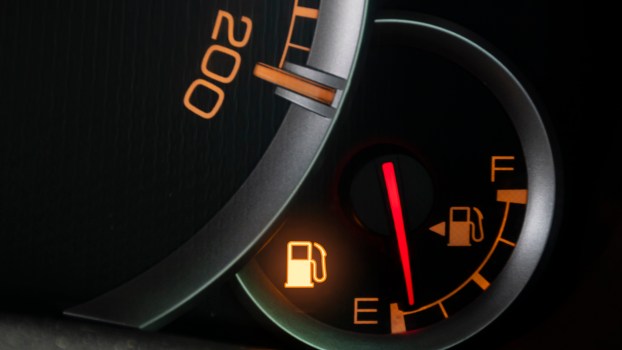 The Moylan Arrow by a fuel gauge