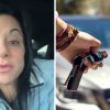 Woman shares car perks and questions if its legal (l) woman remote starting her vehicle (r)