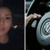 Woman shares brand new car issues (l) Volkswagen car logo (r)